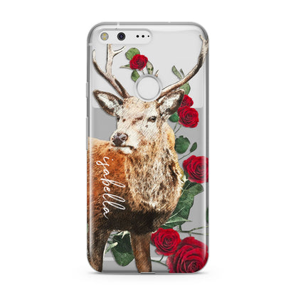 Personalised Deer Name Google Pixel Case