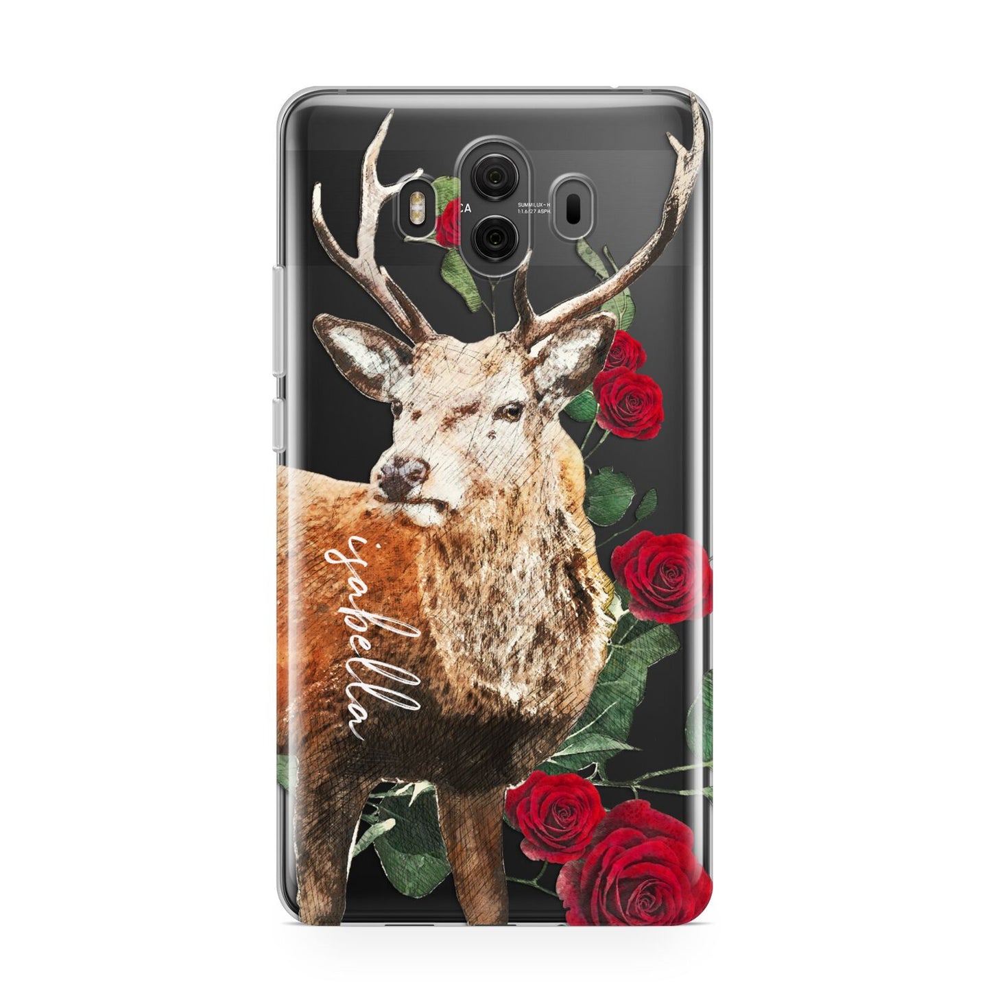 Personalised Deer Name Huawei Mate 10 Protective Phone Case