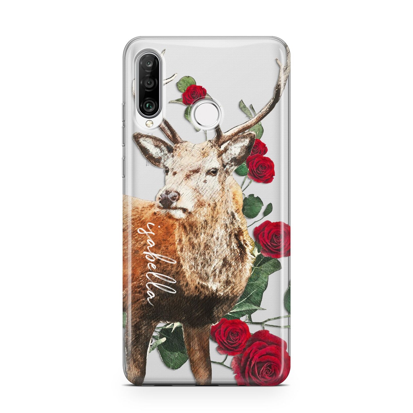 Personalised Deer Name Huawei P30 Lite Phone Case