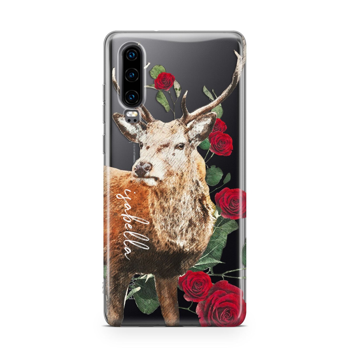 Personalised Deer Name Huawei P30 Phone Case