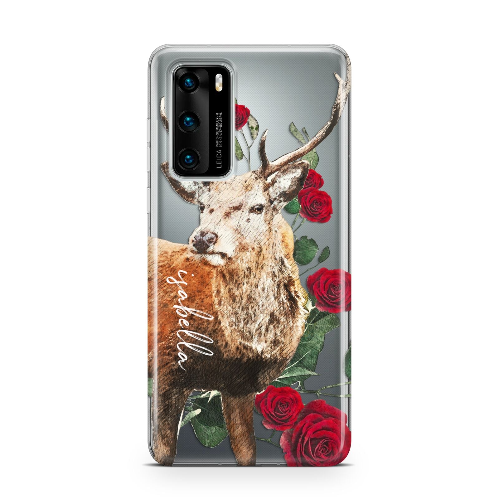 Personalised Deer Name Huawei P40 Phone Case