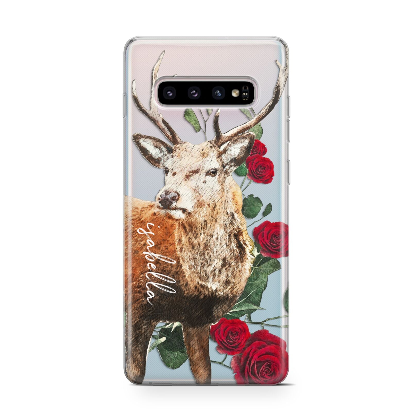 Personalised Deer Name Protective Samsung Galaxy Case