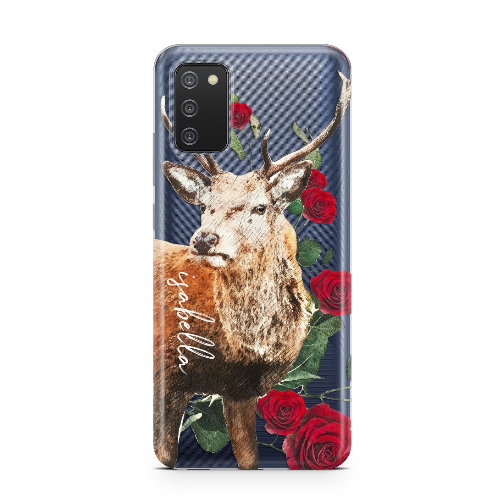 Personalised Deer Name Samsung A02s Case