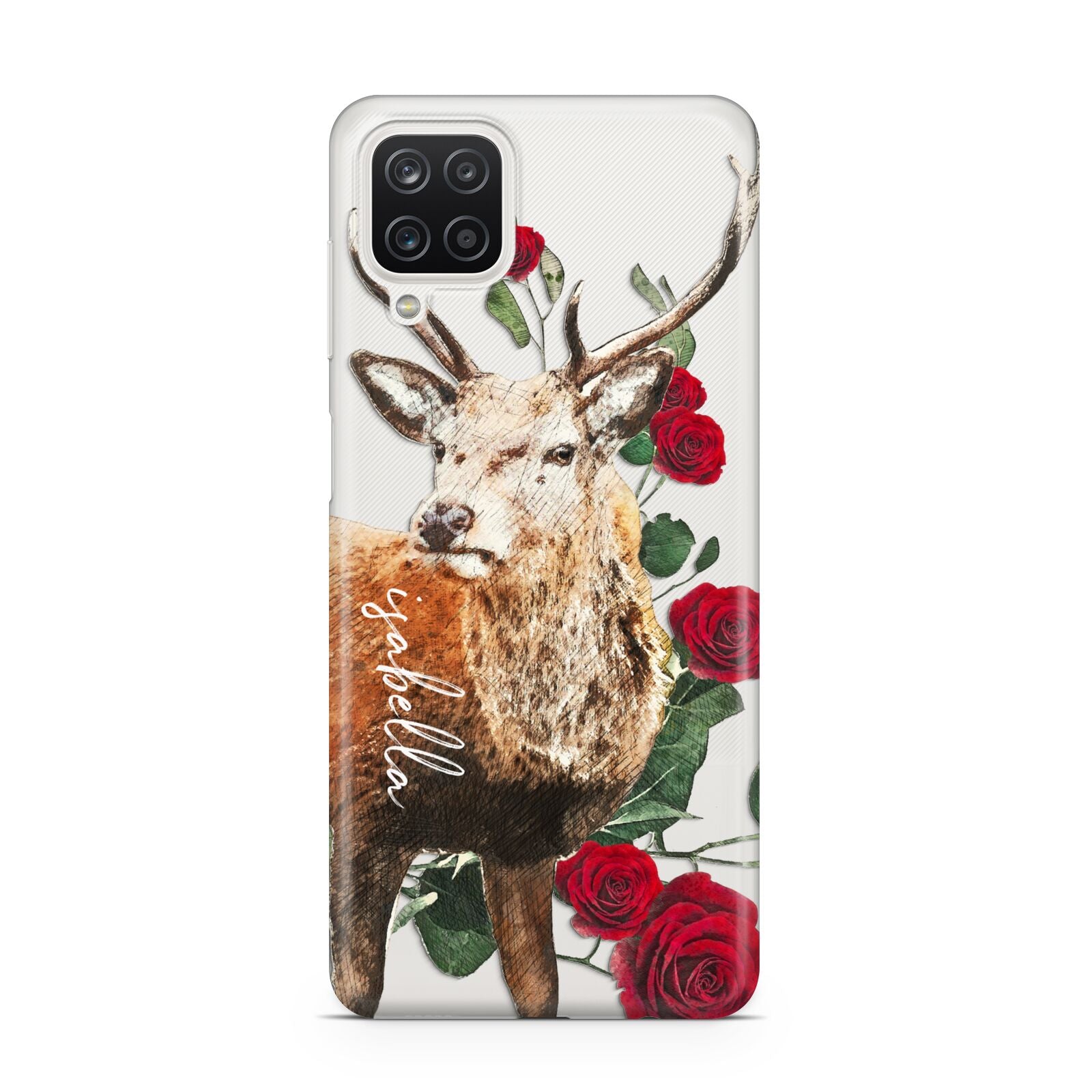 Personalised Deer Name Samsung A12 Case