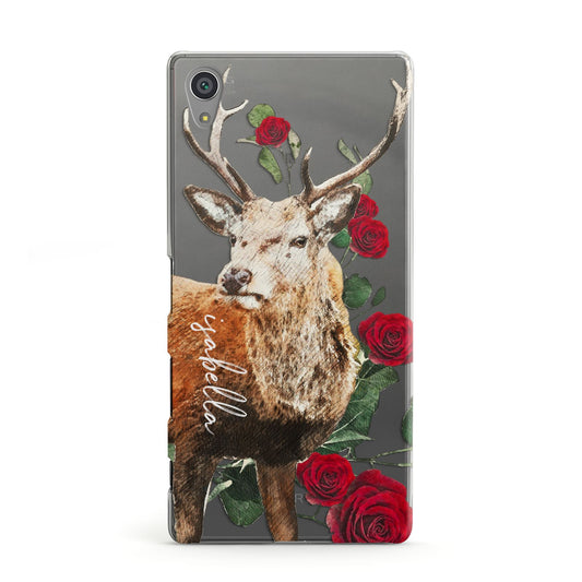 Personalised Deer Name Sony Xperia Case