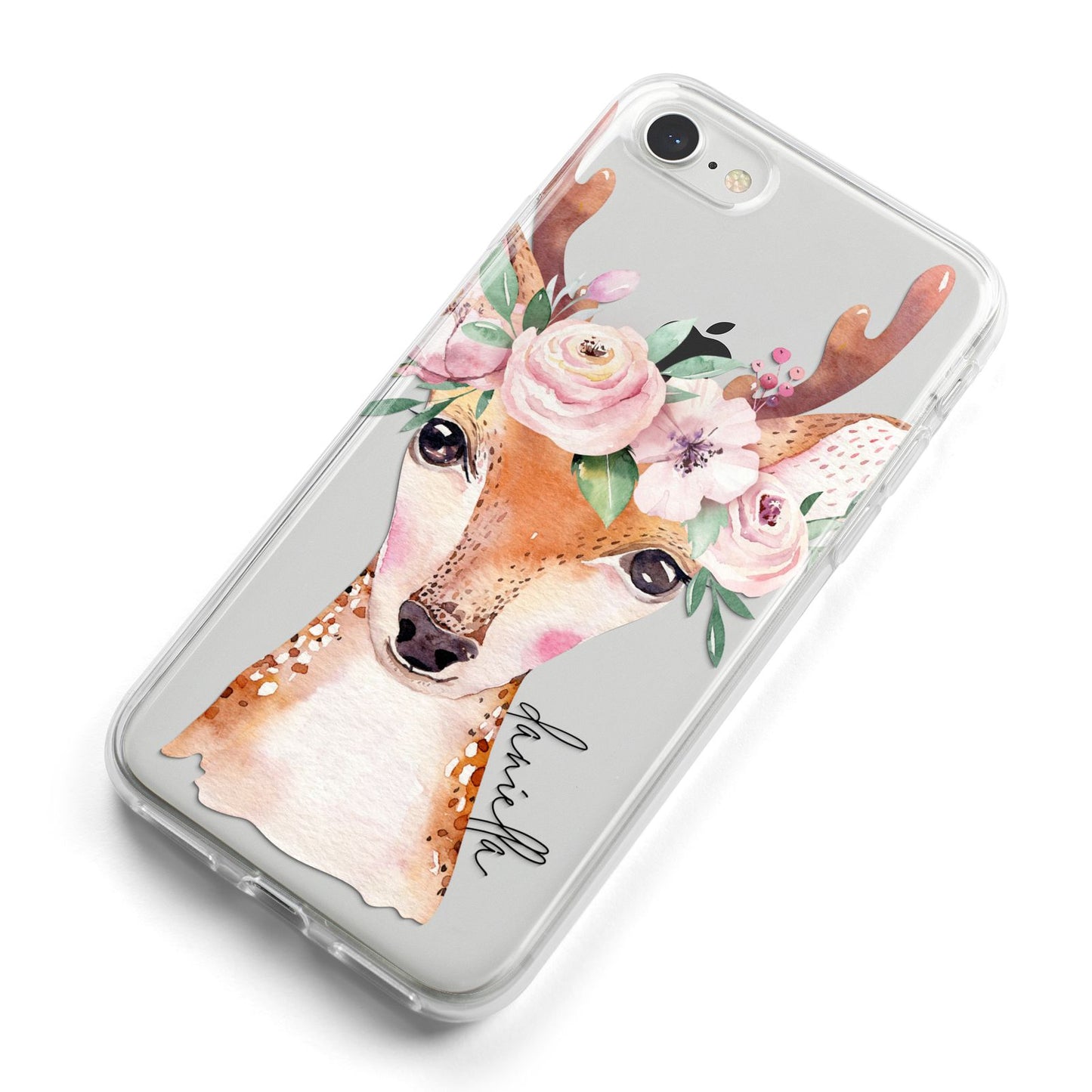 Personalised Deer iPhone 8 Bumper Case on Silver iPhone Alternative Image