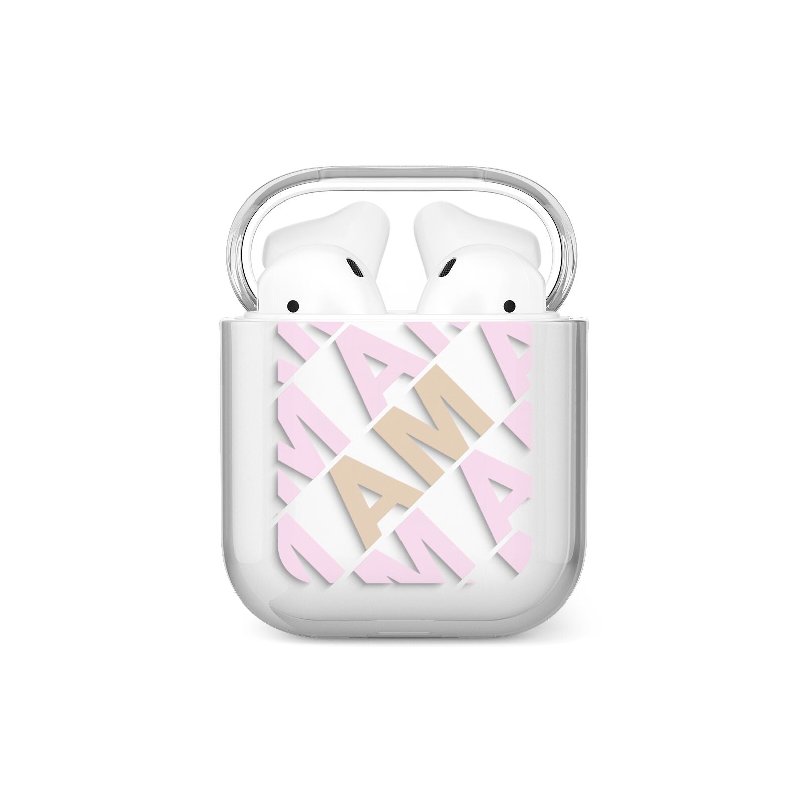 Personalised Diagonal Bold Initials AirPods Case