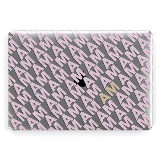 Personalised Diagonal Bold Initials Apple MacBook Case