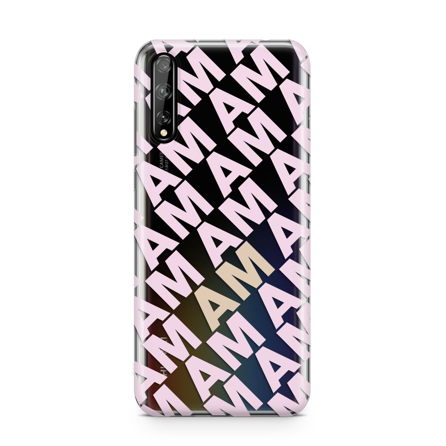 Personalised Diagonal Bold Initials Huawei Enjoy 10s Phone Case