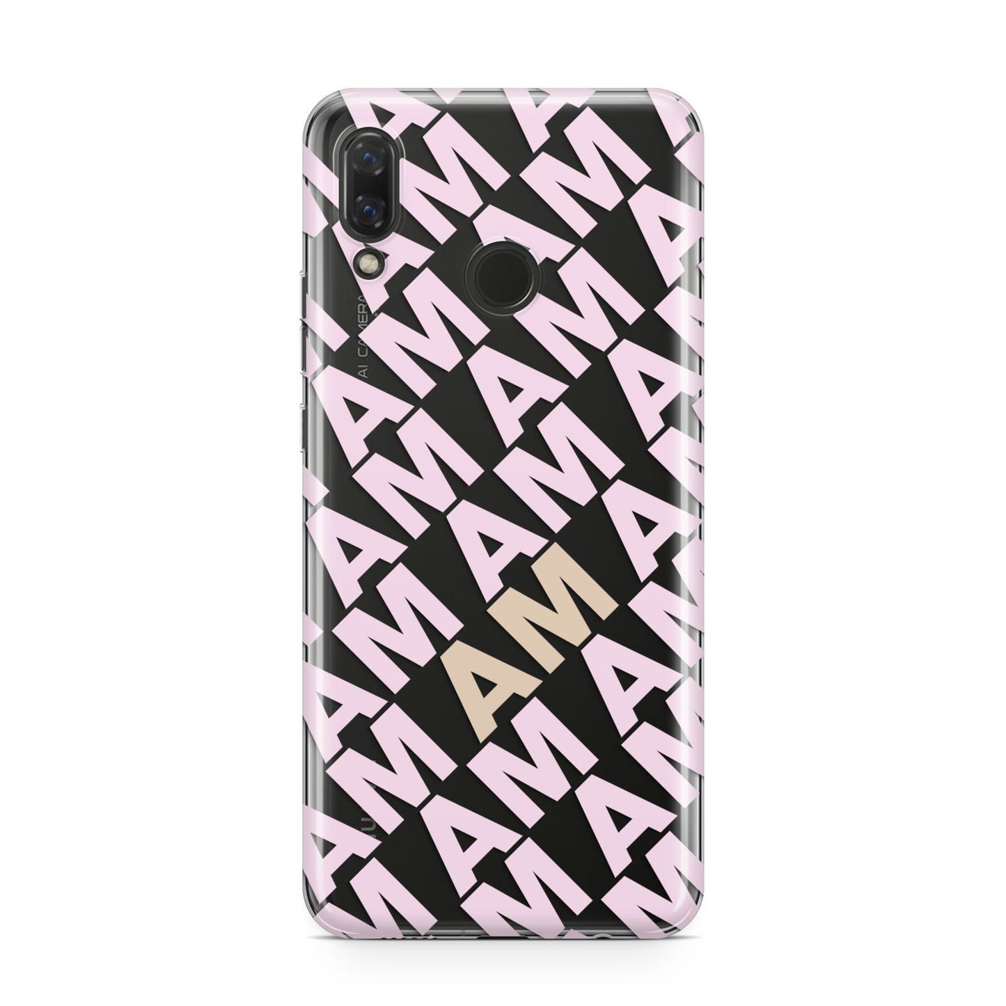 Personalised Diagonal Bold Initials Huawei Nova 3 Phone Case