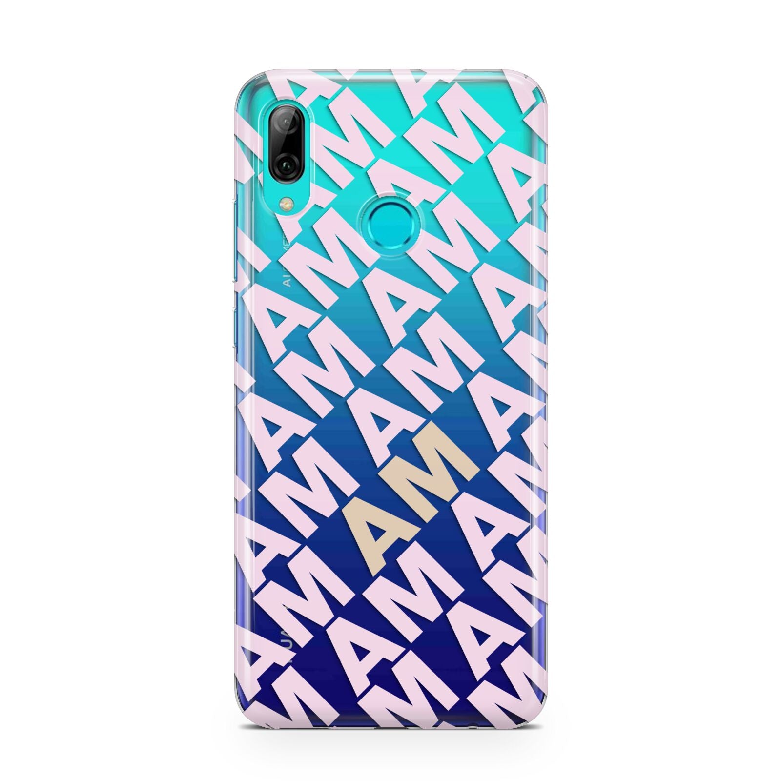 Personalised Diagonal Bold Initials Huawei P Smart 2019 Case