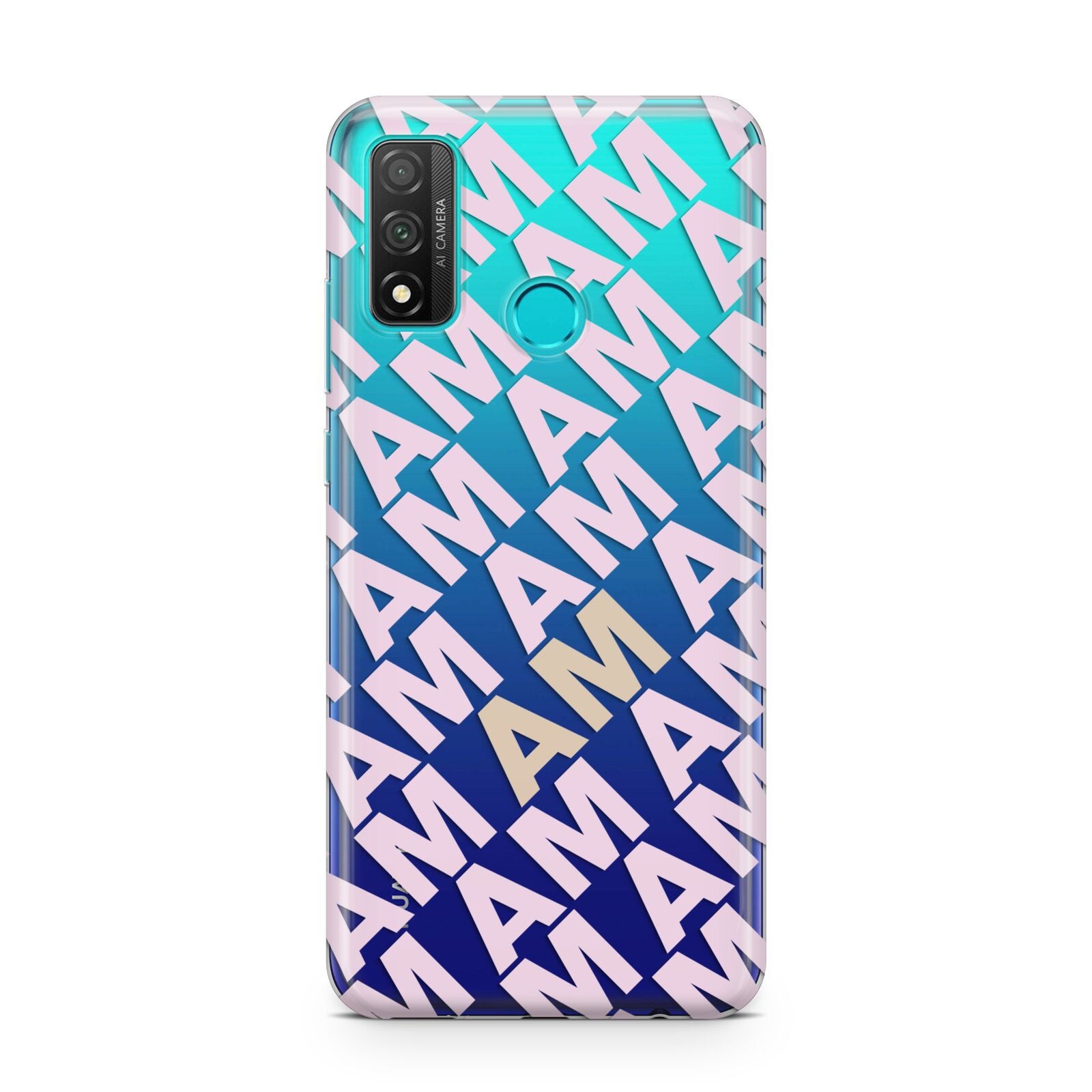 Personalised Diagonal Bold Initials Huawei P Smart 2020