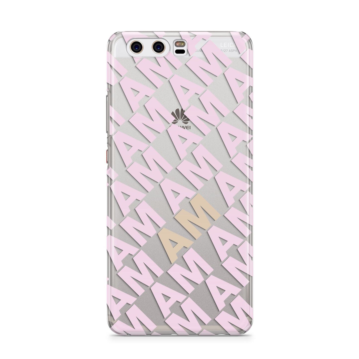 Personalised Diagonal Bold Initials Huawei P10 Phone Case