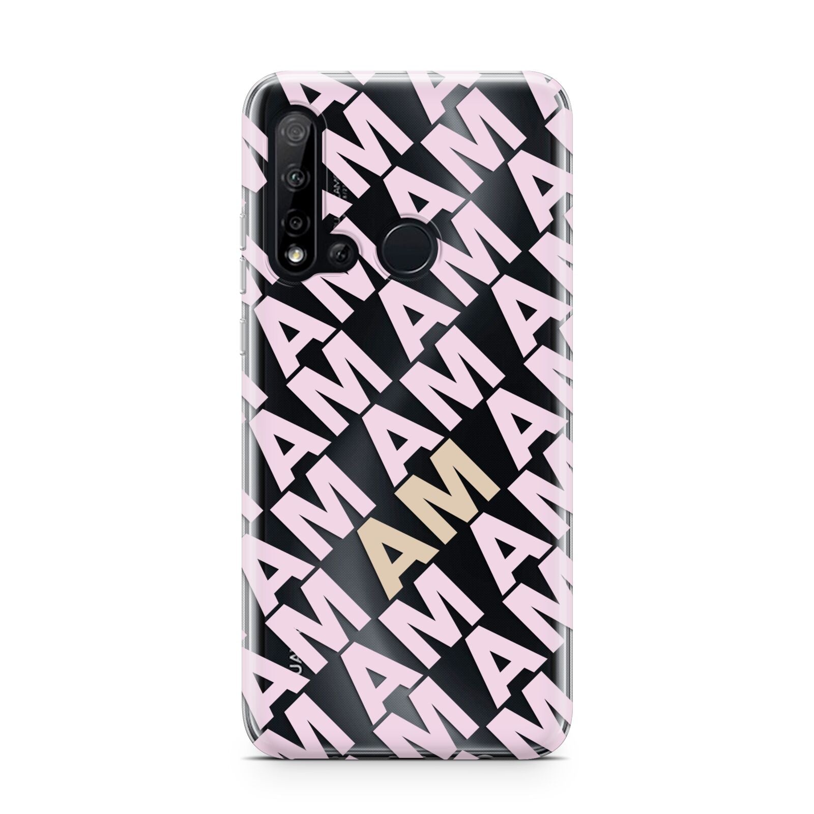 Personalised Diagonal Bold Initials Huawei P20 Lite 5G Phone Case