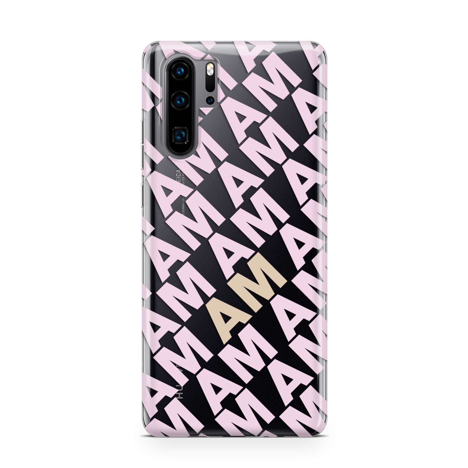 Personalised Diagonal Bold Initials Huawei P30 Pro Phone Case