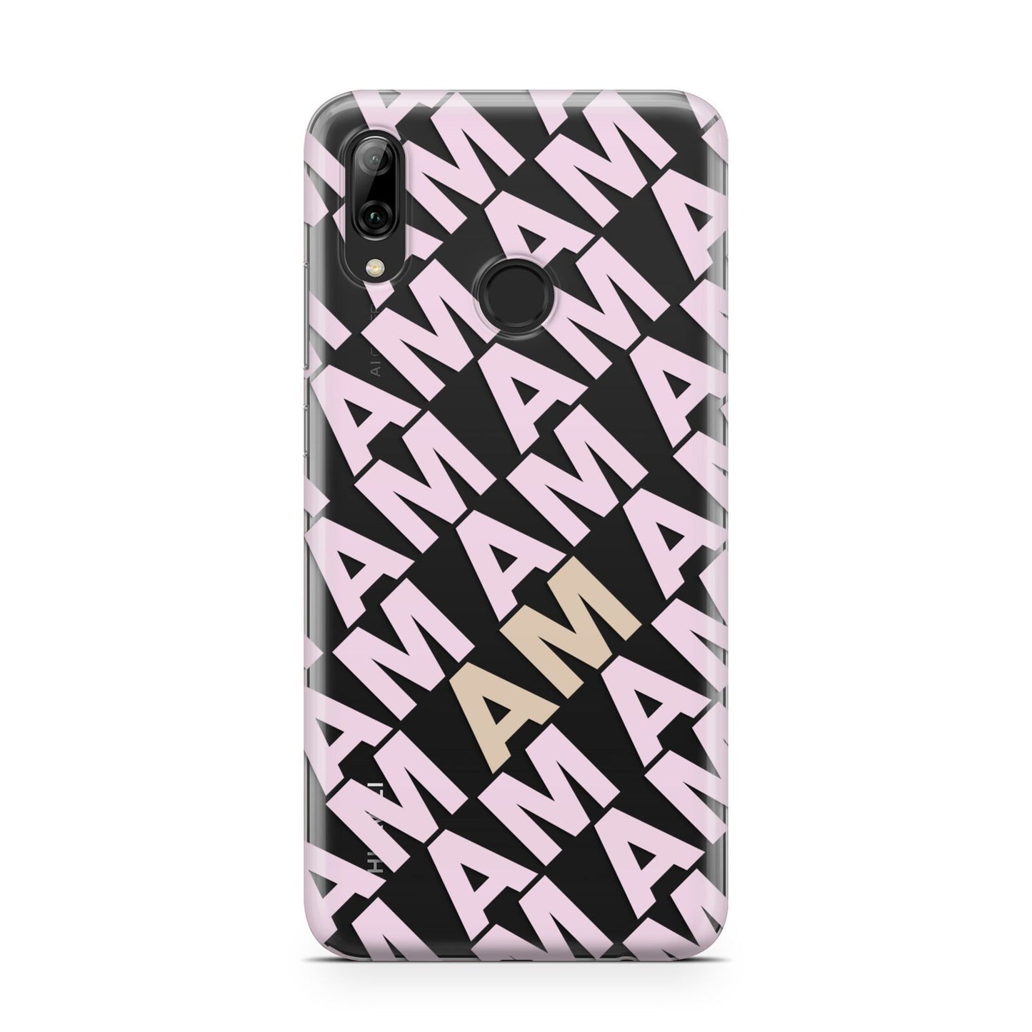 Personalised Diagonal Bold Initials Huawei Y7 2019