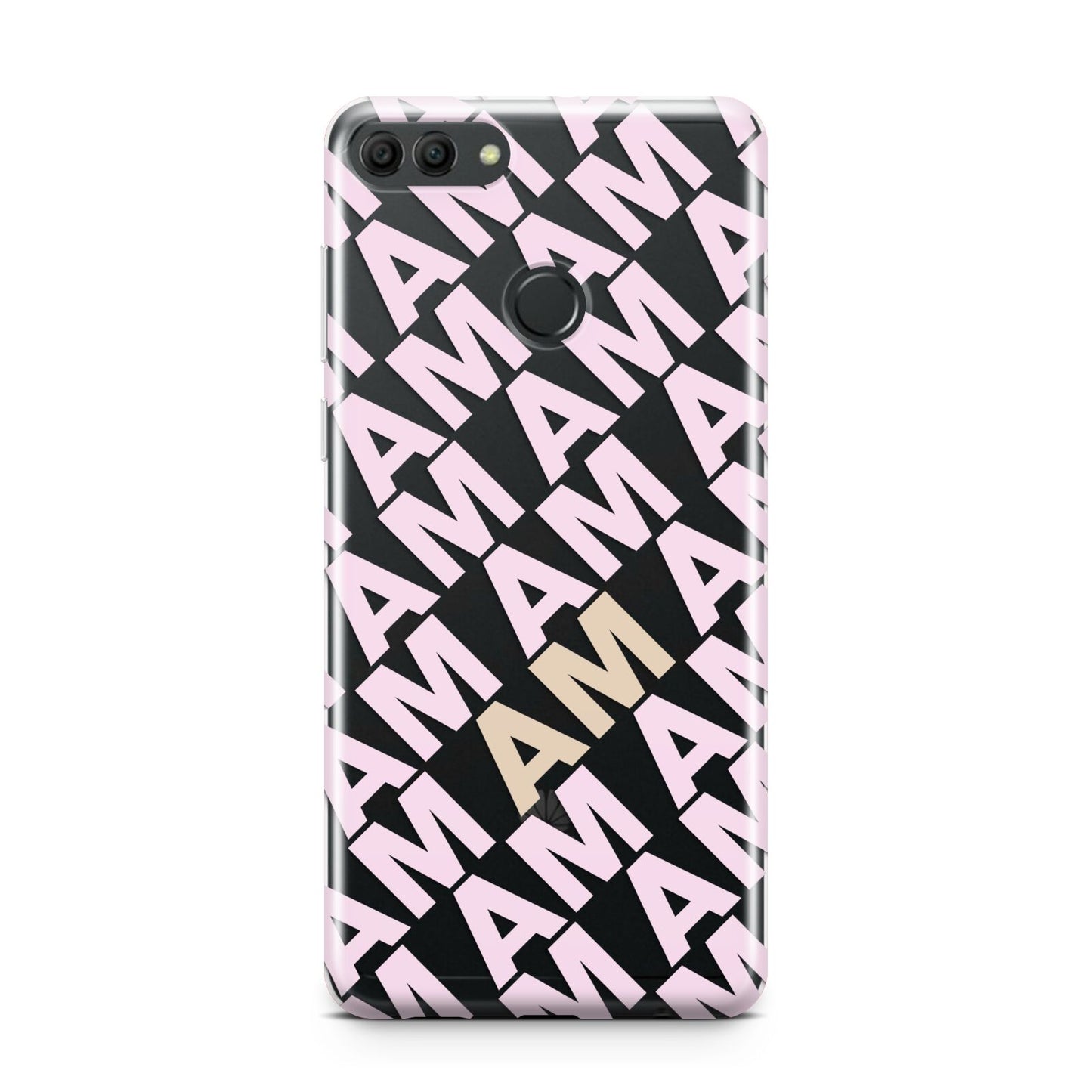 Personalised Diagonal Bold Initials Huawei Y9 2018