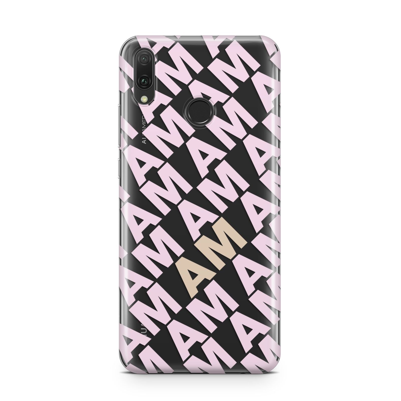 Personalised Diagonal Bold Initials Huawei Y9 2019