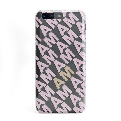 Personalised Diagonal Bold Initials OnePlus Case