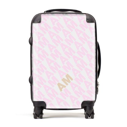 Personalised Diagonal Bold Initials Suitcase