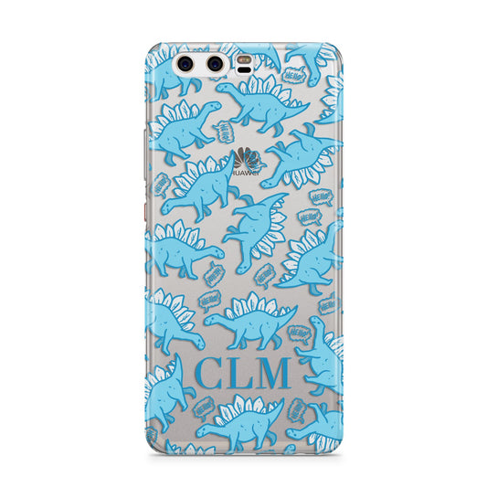 Personalised Dinosaur Initials Huawei P10 Phone Case