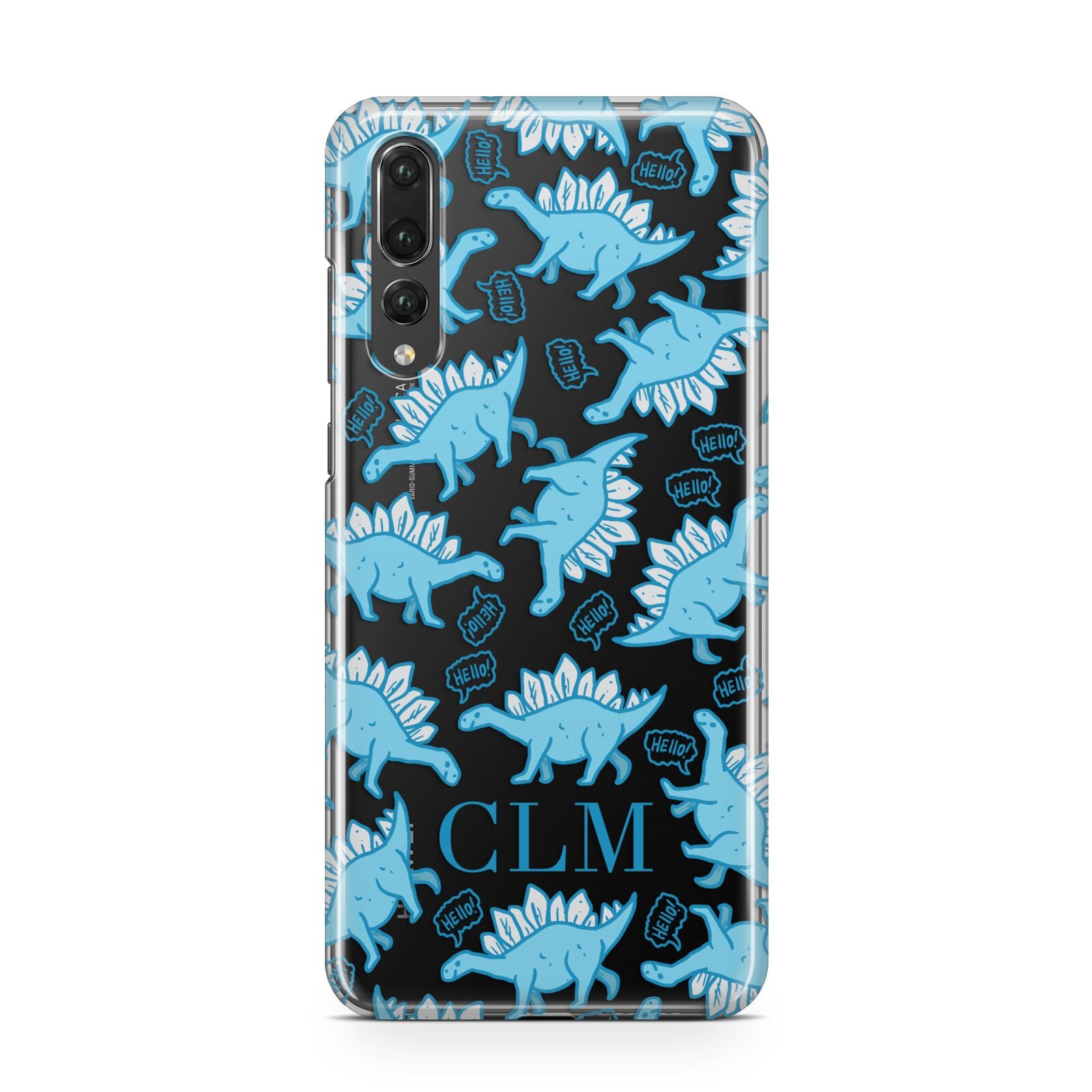 Personalised Dinosaur Initials Huawei P20 Pro Phone Case