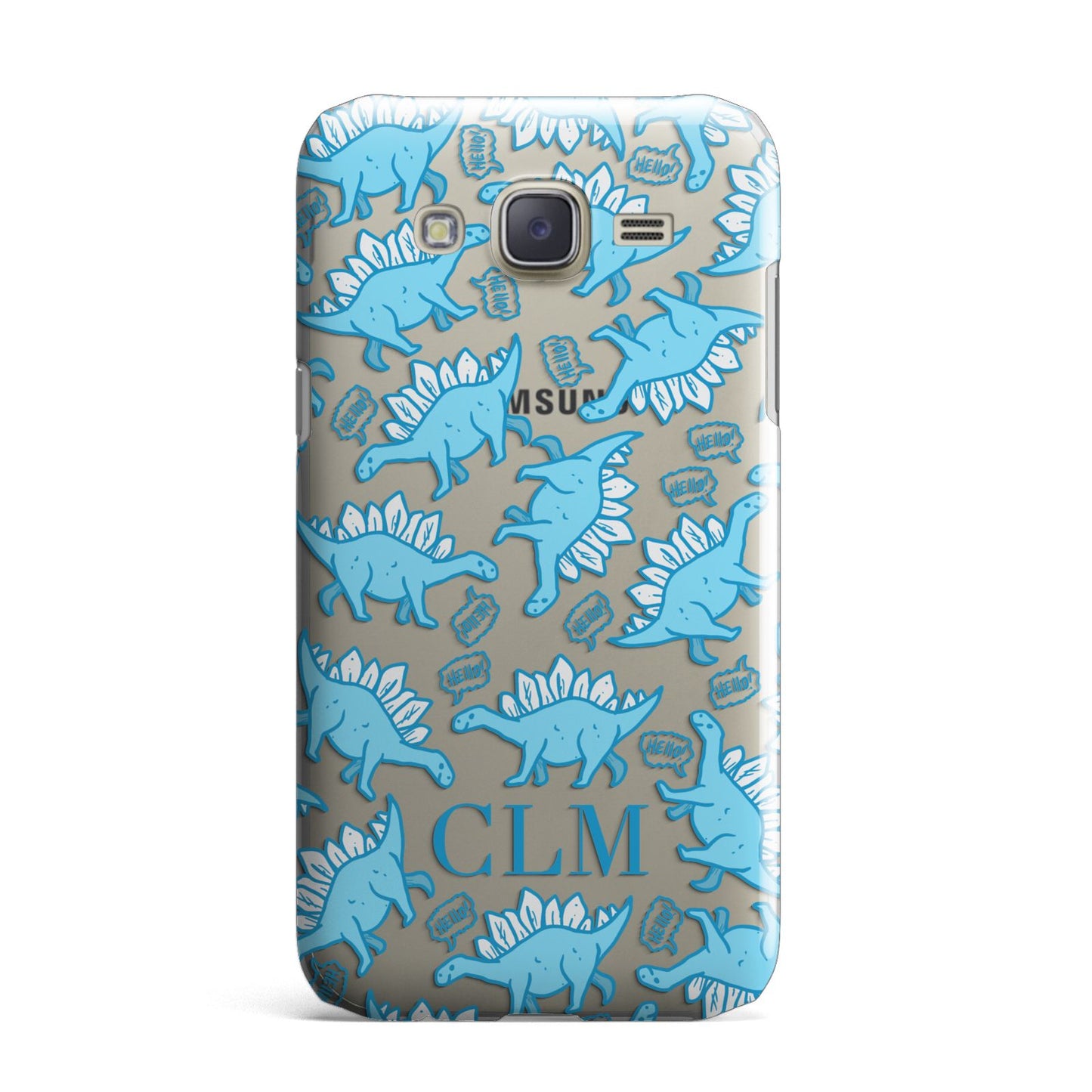 Personalised Dinosaur Initials Samsung Galaxy J7 Case