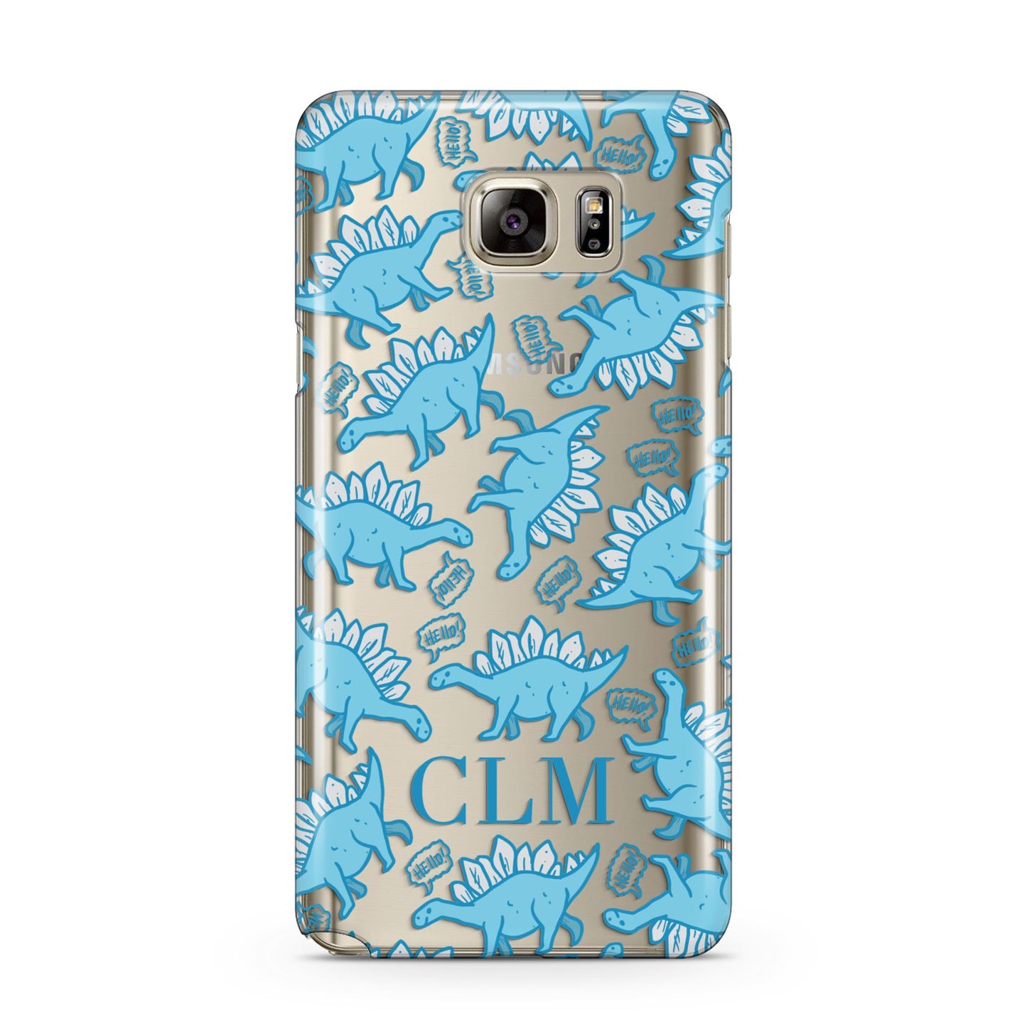 Personalised Dinosaur Initials Samsung Galaxy Note 5 Case