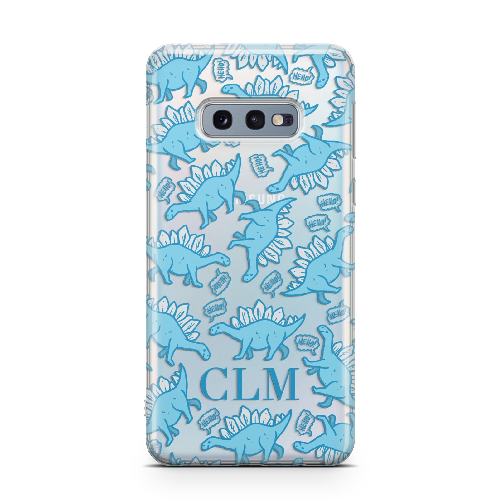 Personalised Dinosaur Initials Samsung Galaxy S10E Case