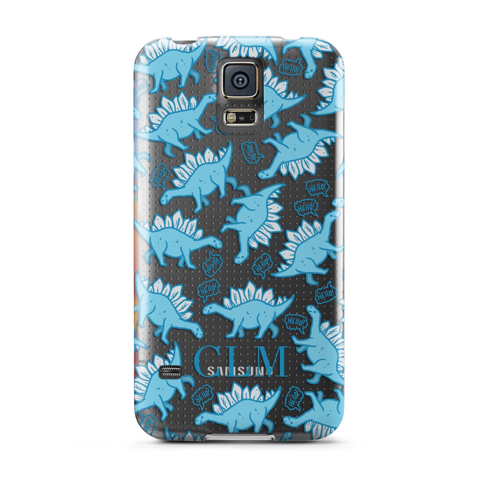 Personalised Dinosaur Initials Samsung Galaxy S5 Case