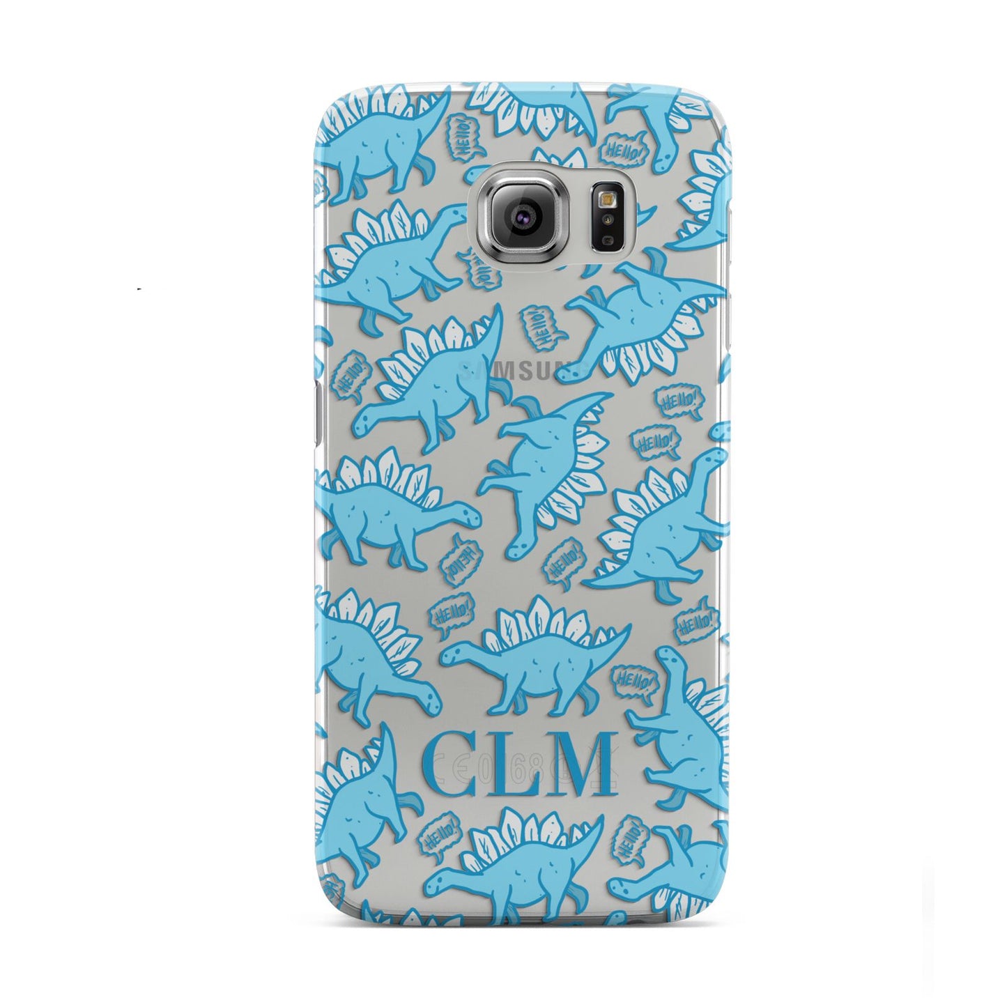 Personalised Dinosaur Initials Samsung Galaxy S6 Case