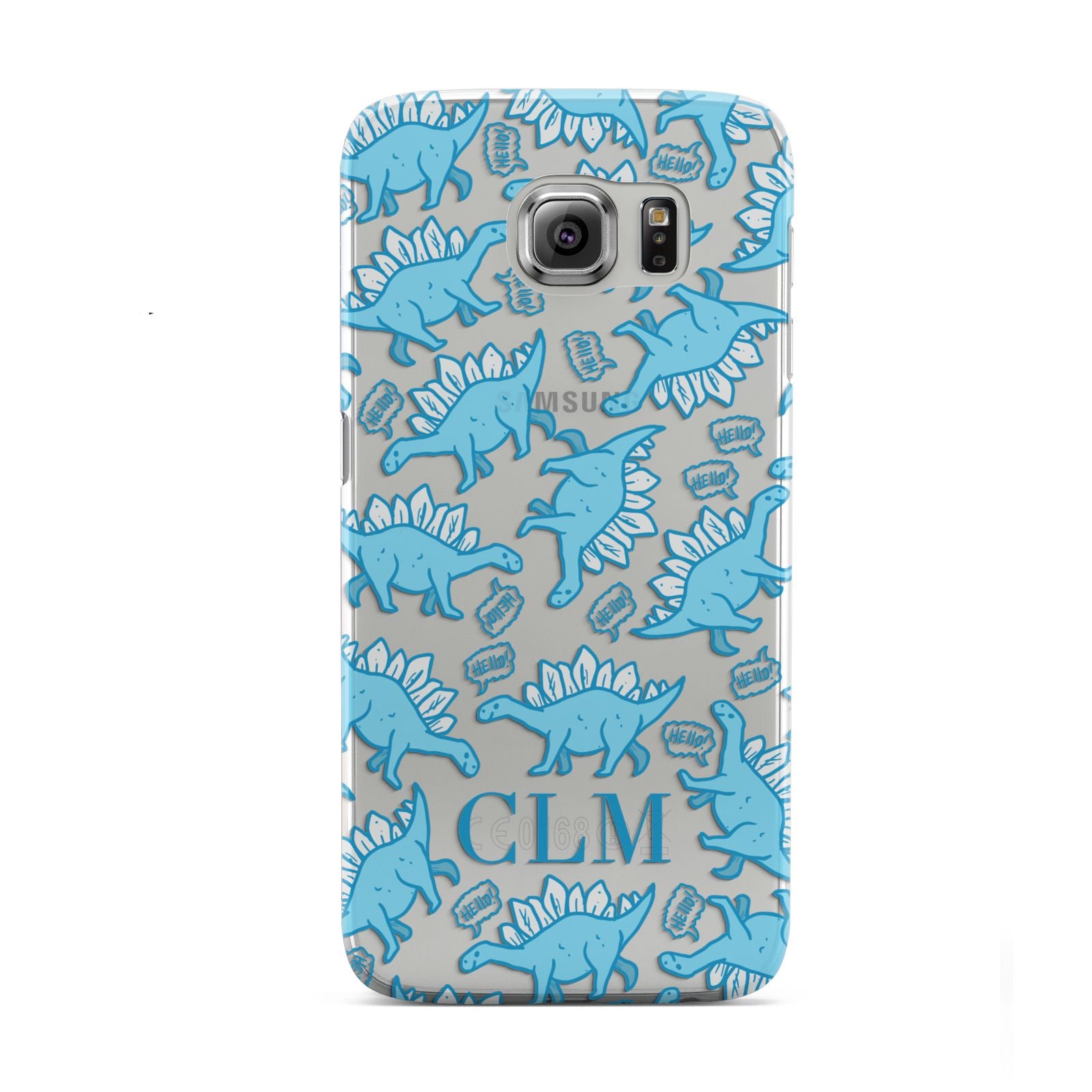 Personalised Dinosaur Initials Samsung Galaxy S6 Case