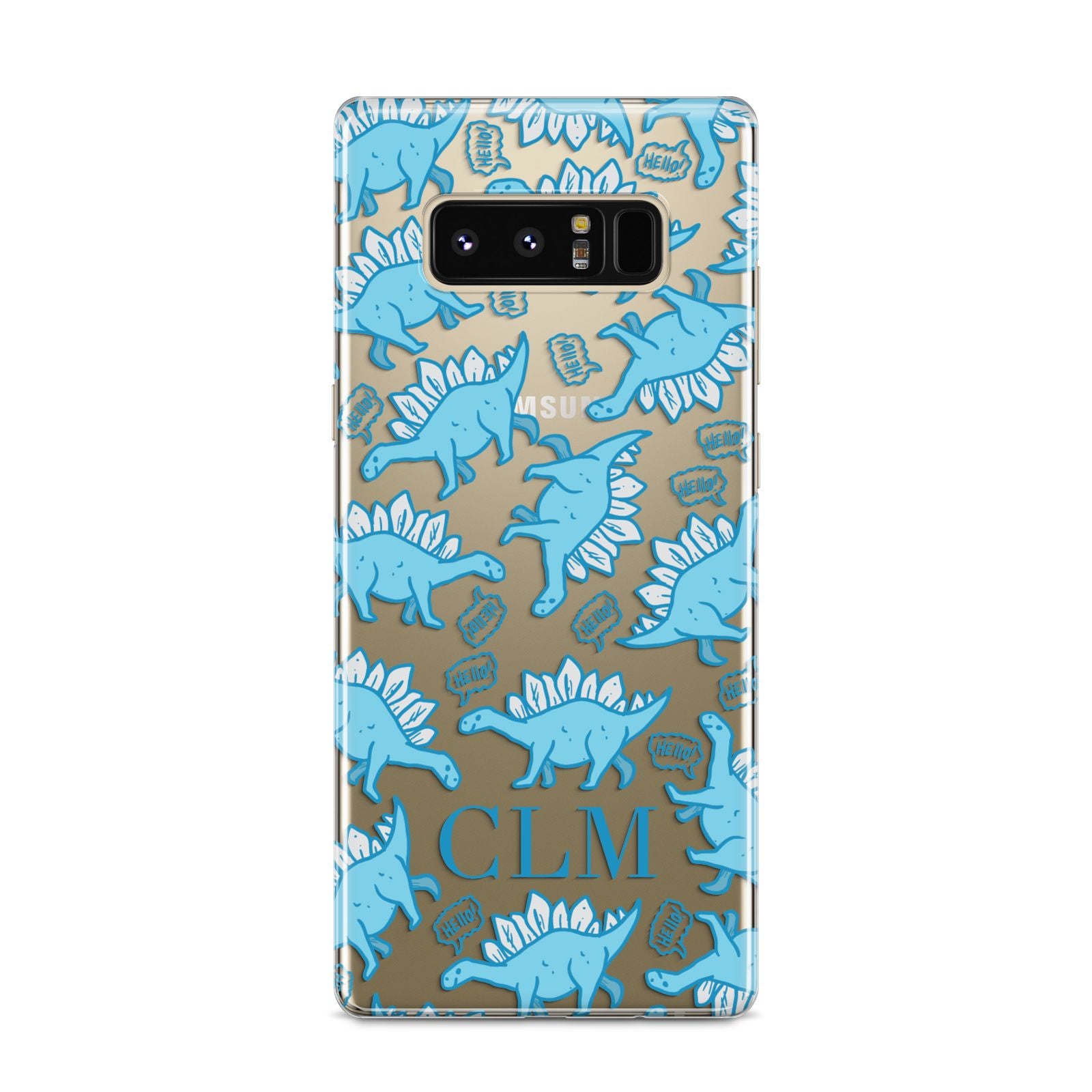 Personalised Dinosaur Initials Samsung Galaxy S8 Case