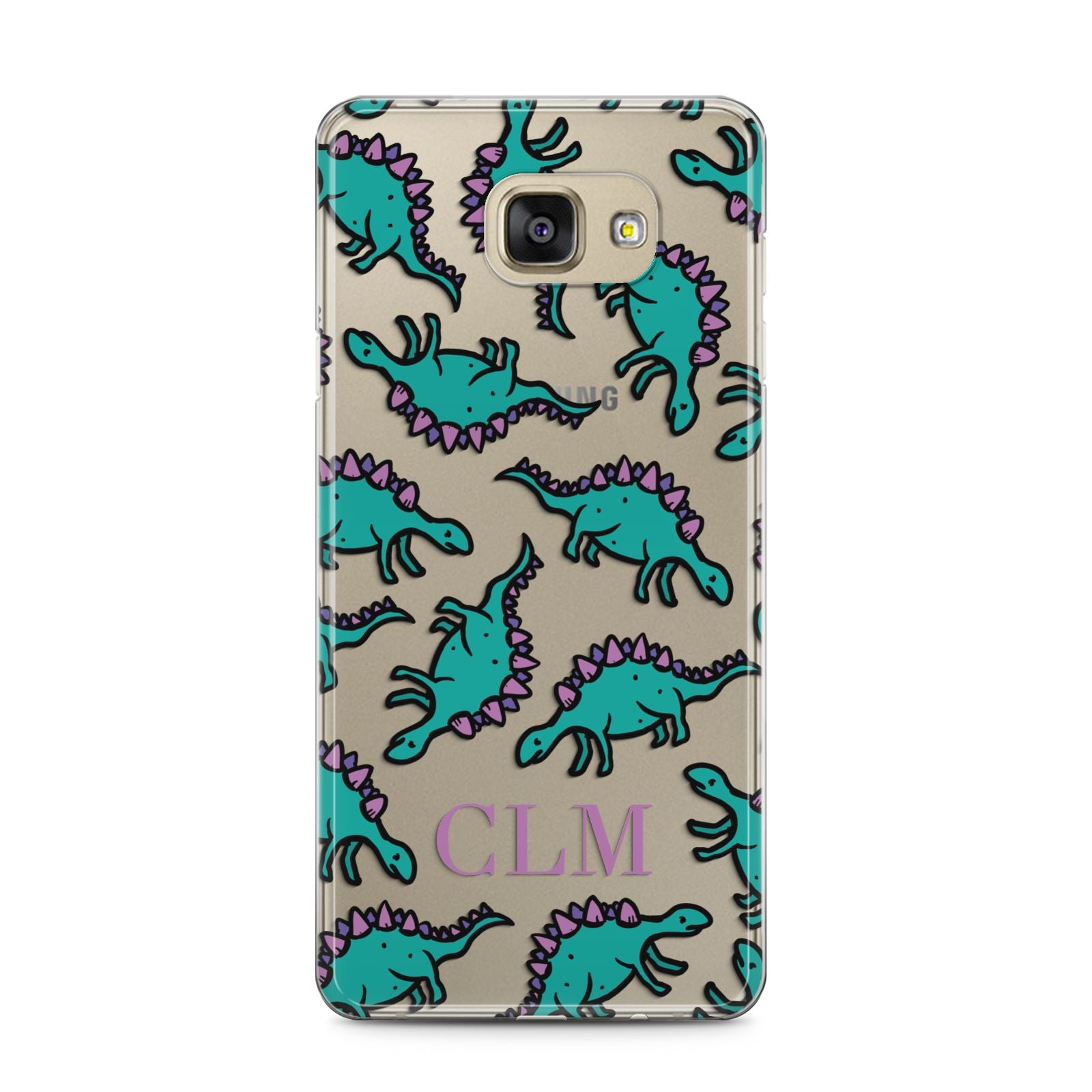 Personalised Dinosaur Monogrammed Samsung Galaxy Case Dyefor