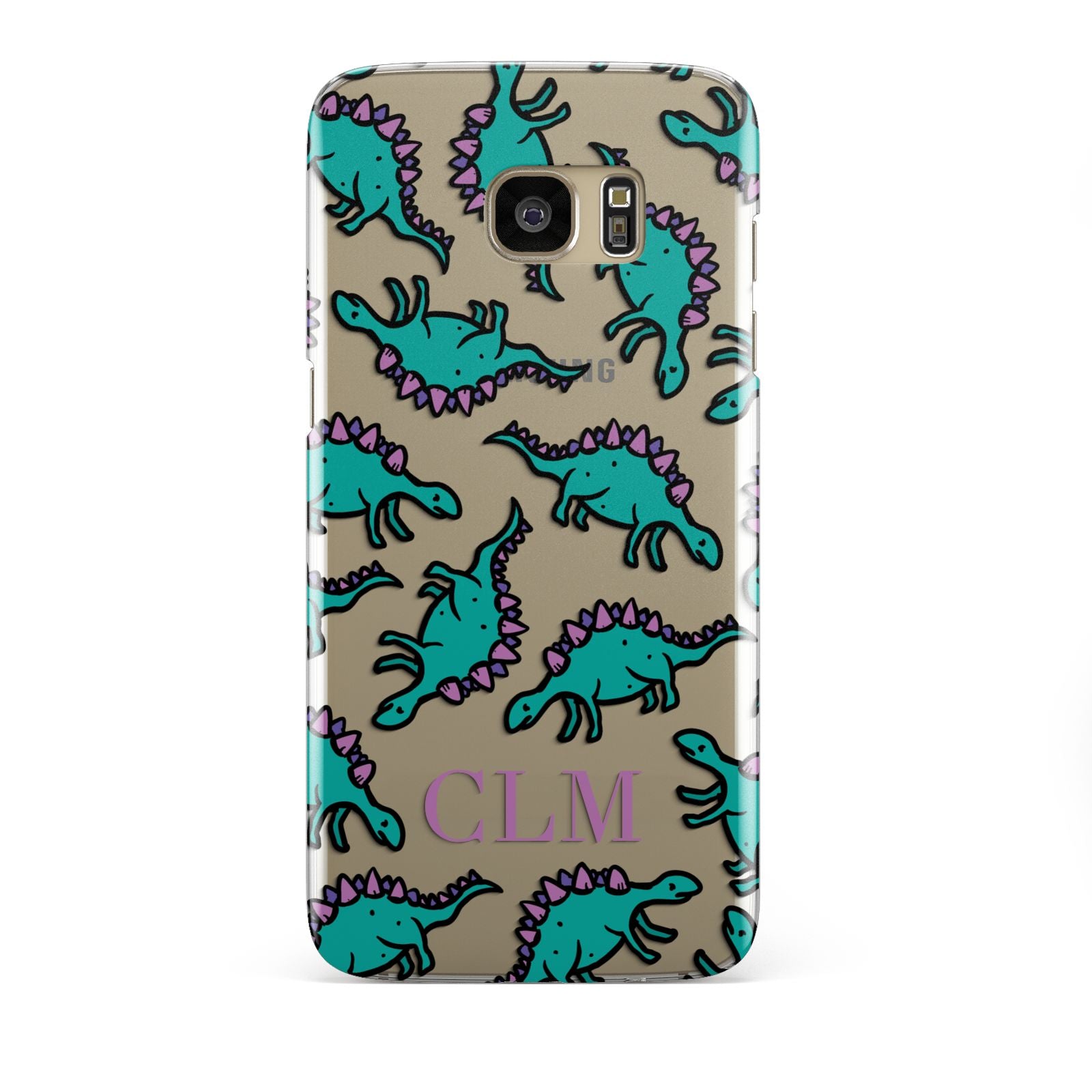 Personalised Dinosaur Monogrammed Samsung Galaxy Case Dyefor