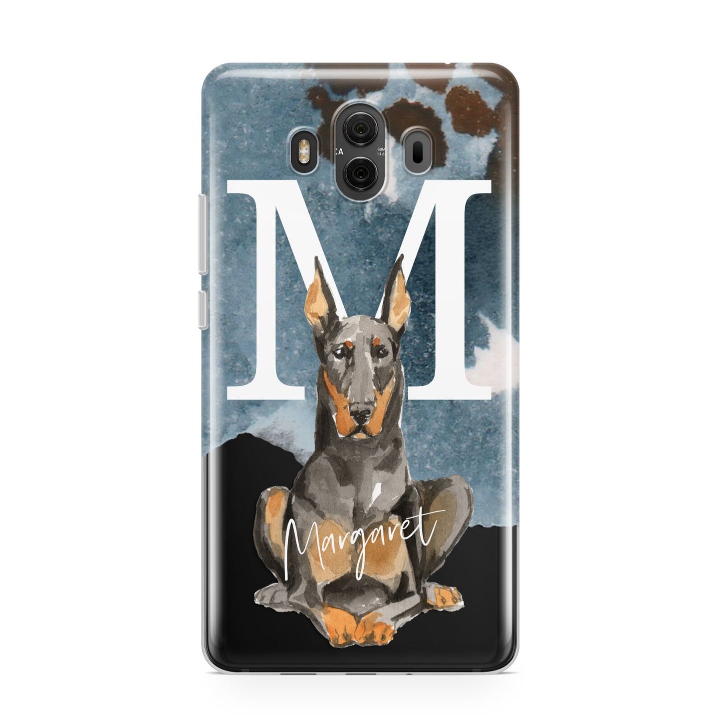 Personalised Doberman Dog Huawei Mate 10 Protective Phone Case