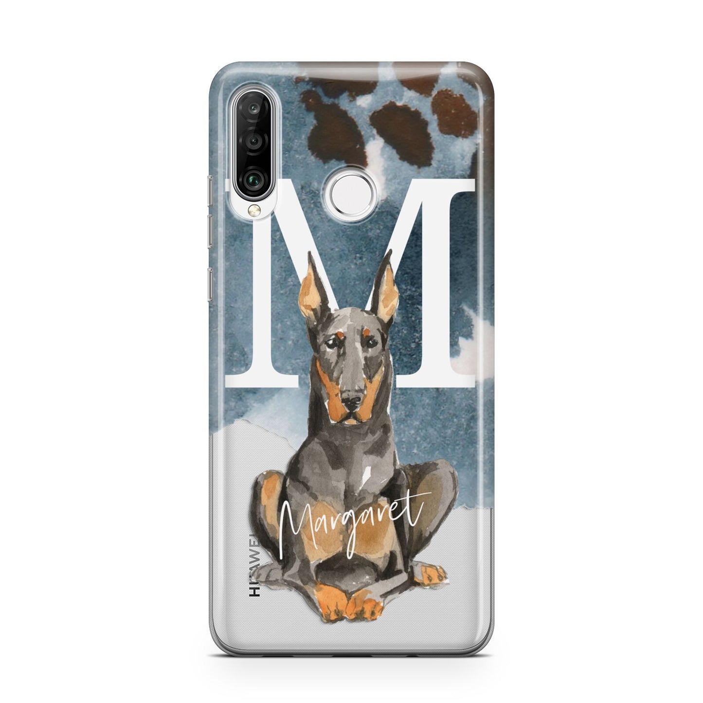 Personalised Doberman Dog Huawei P30 Lite Phone Case