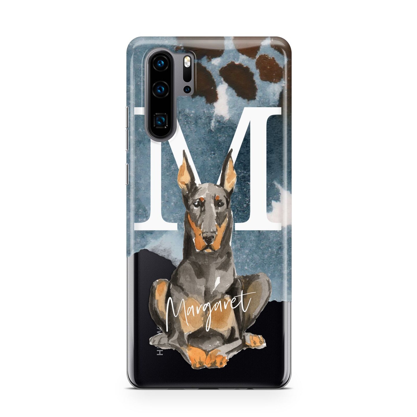 Personalised Doberman Dog Huawei P30 Pro Phone Case