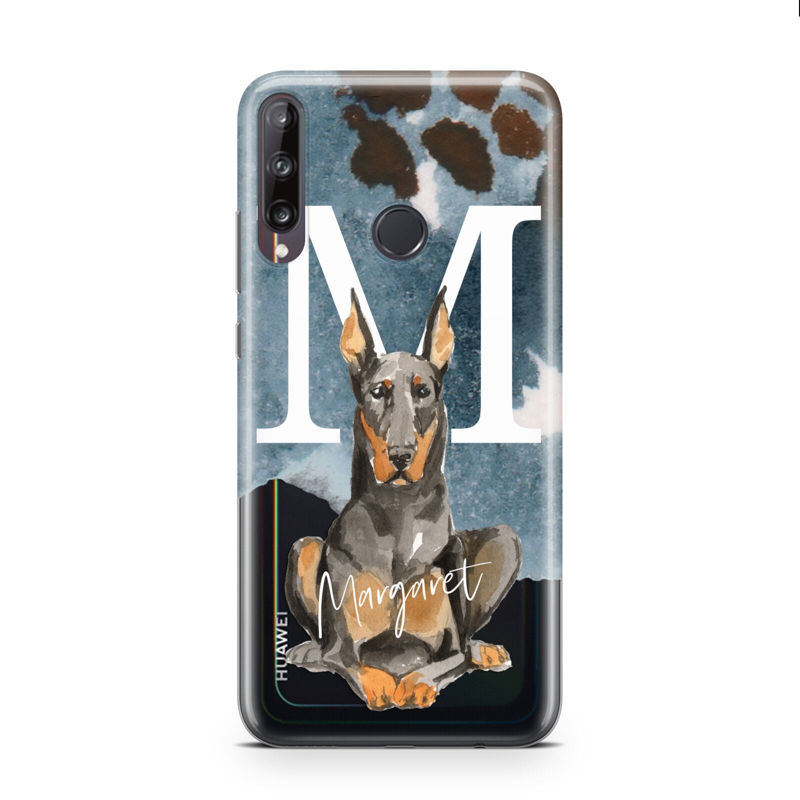 Personalised Doberman Dog Huawei P40 Lite E Phone Case