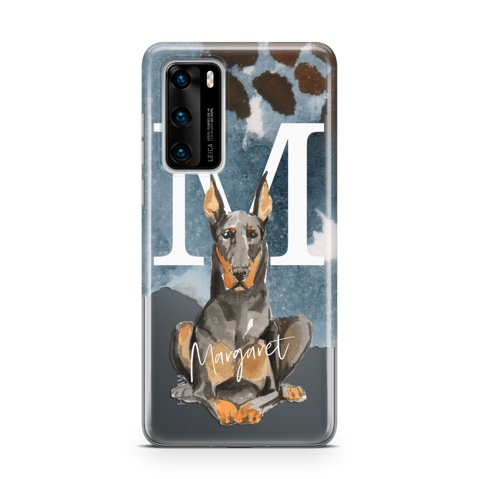 Personalised Doberman Dog Huawei P40 Phone Case