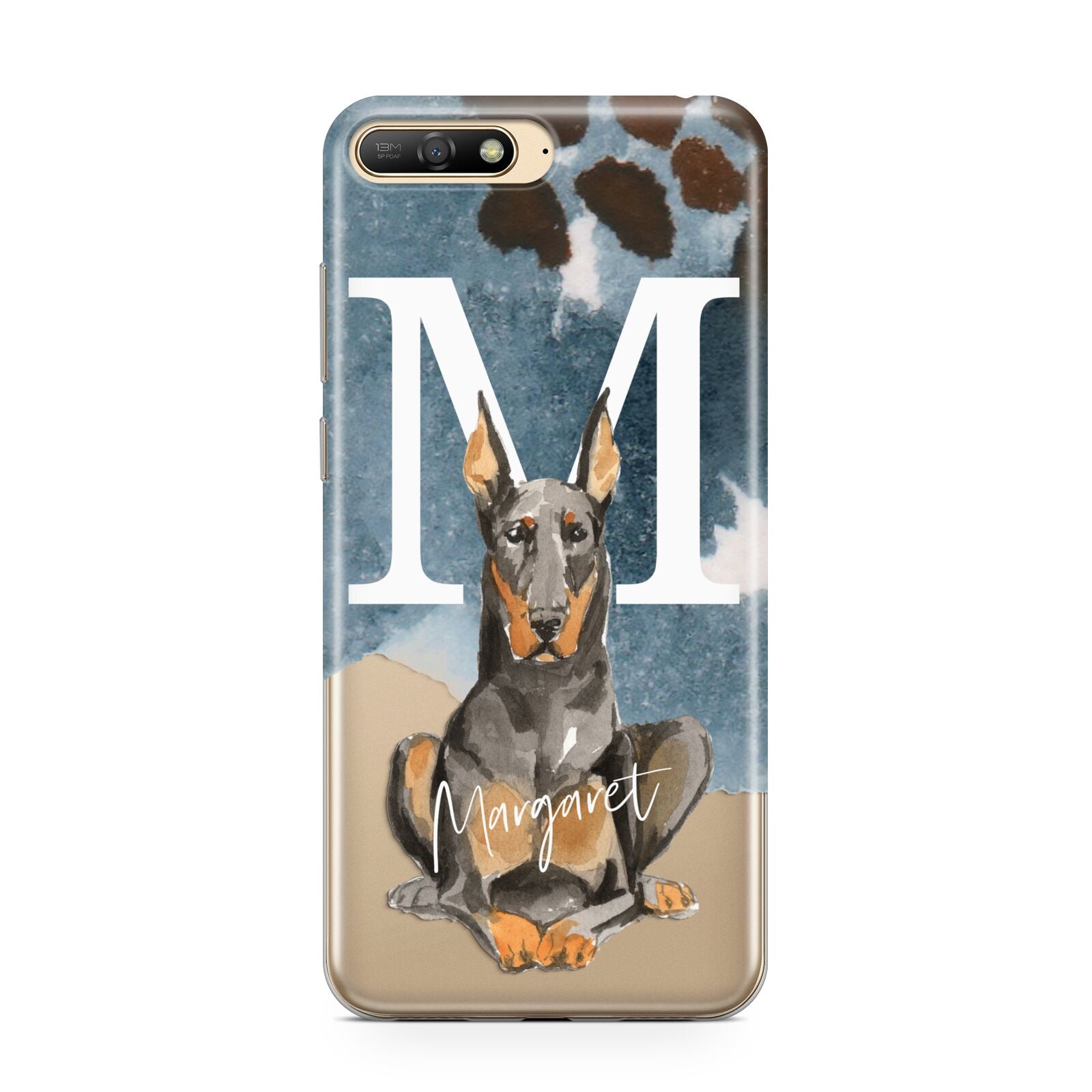 Personalised Doberman Dog Huawei Y6 2018