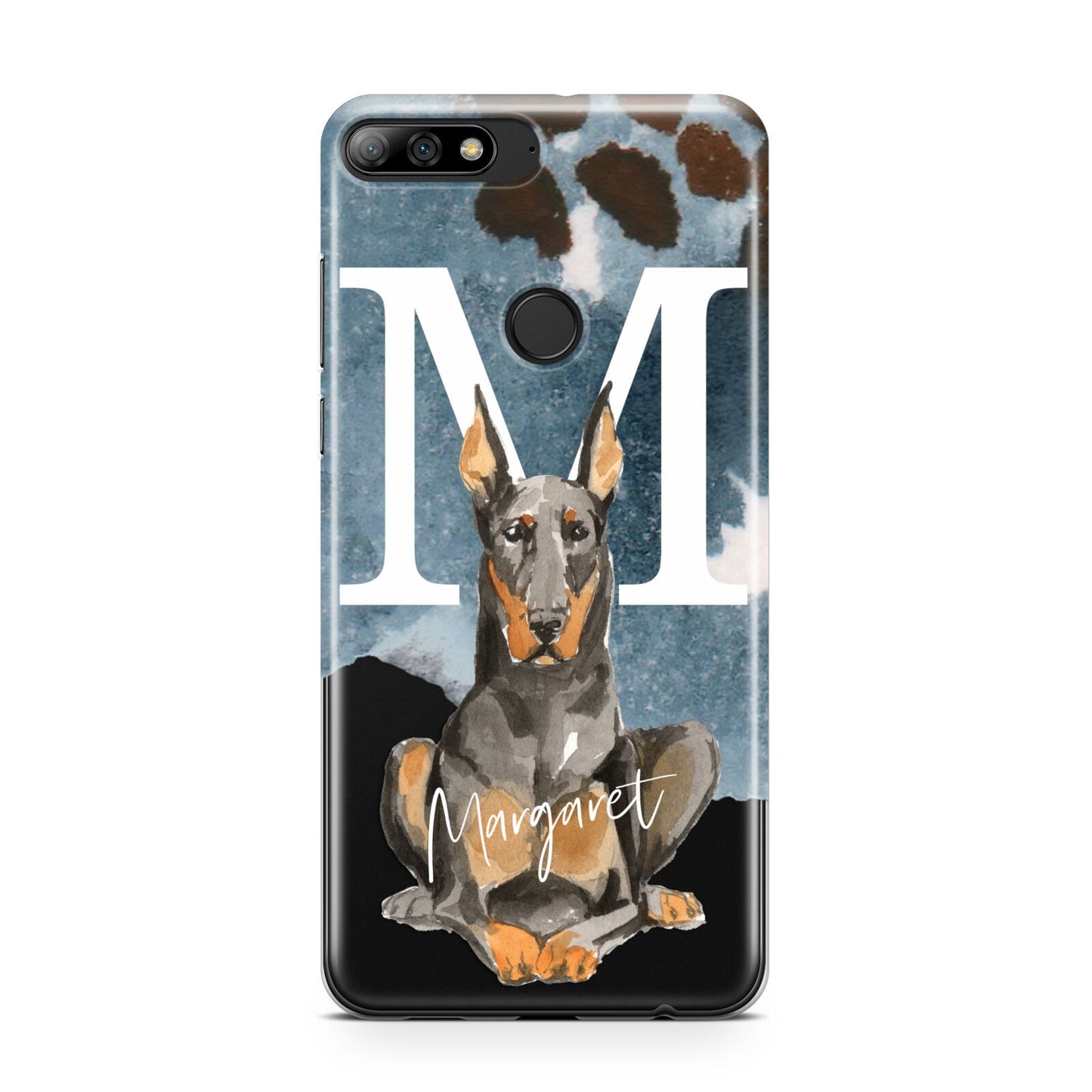 Personalised Doberman Dog Huawei Y7 2018