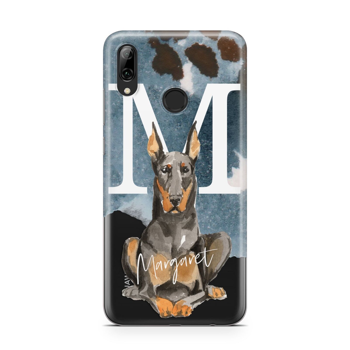 Personalised Doberman Dog Huawei Y7 2019