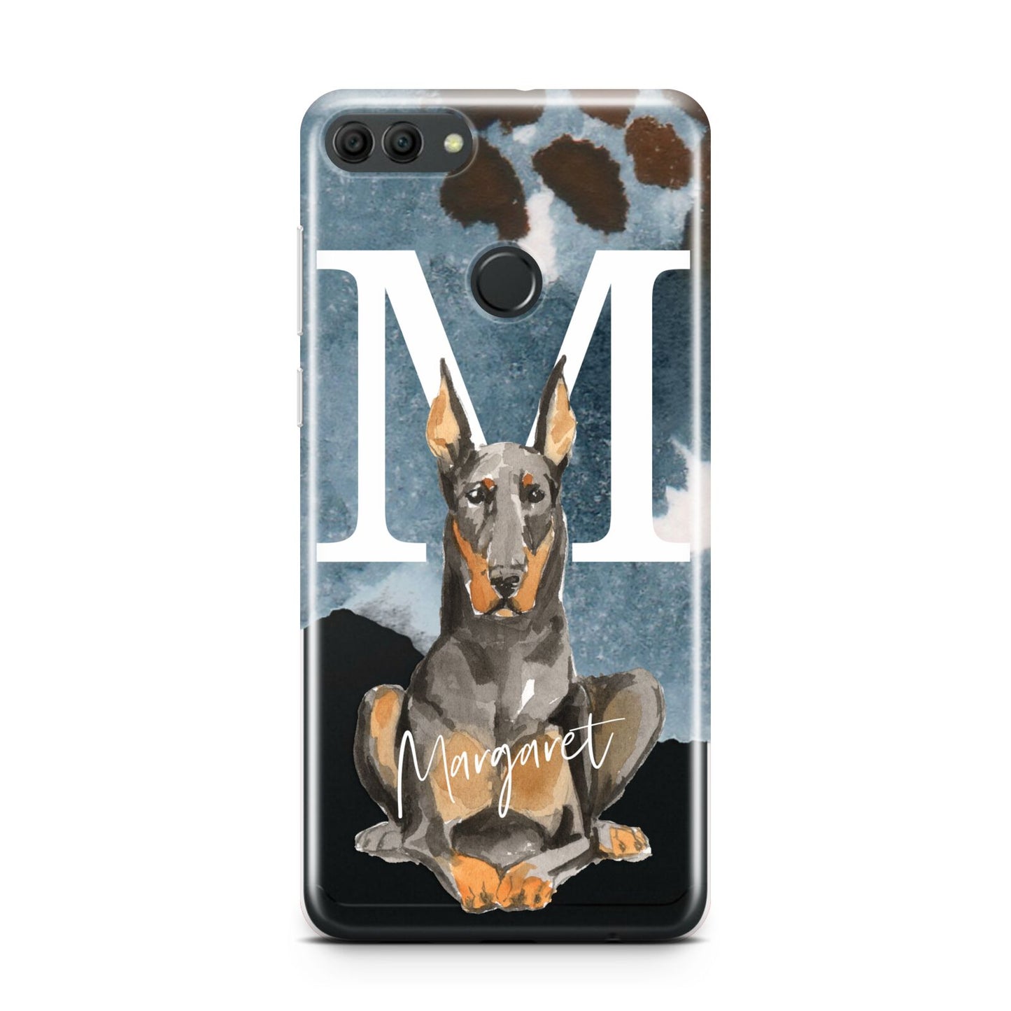 Personalised Doberman Dog Huawei Y9 2018