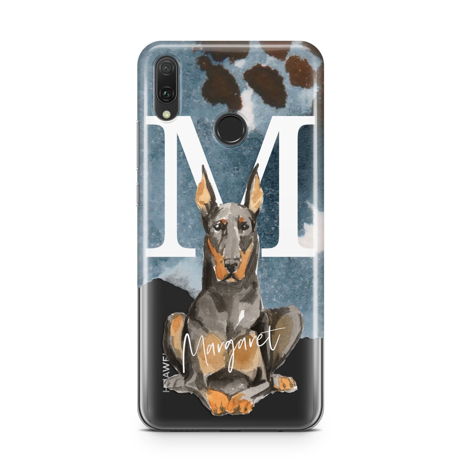 Personalised Doberman Dog Huawei Y9 2019