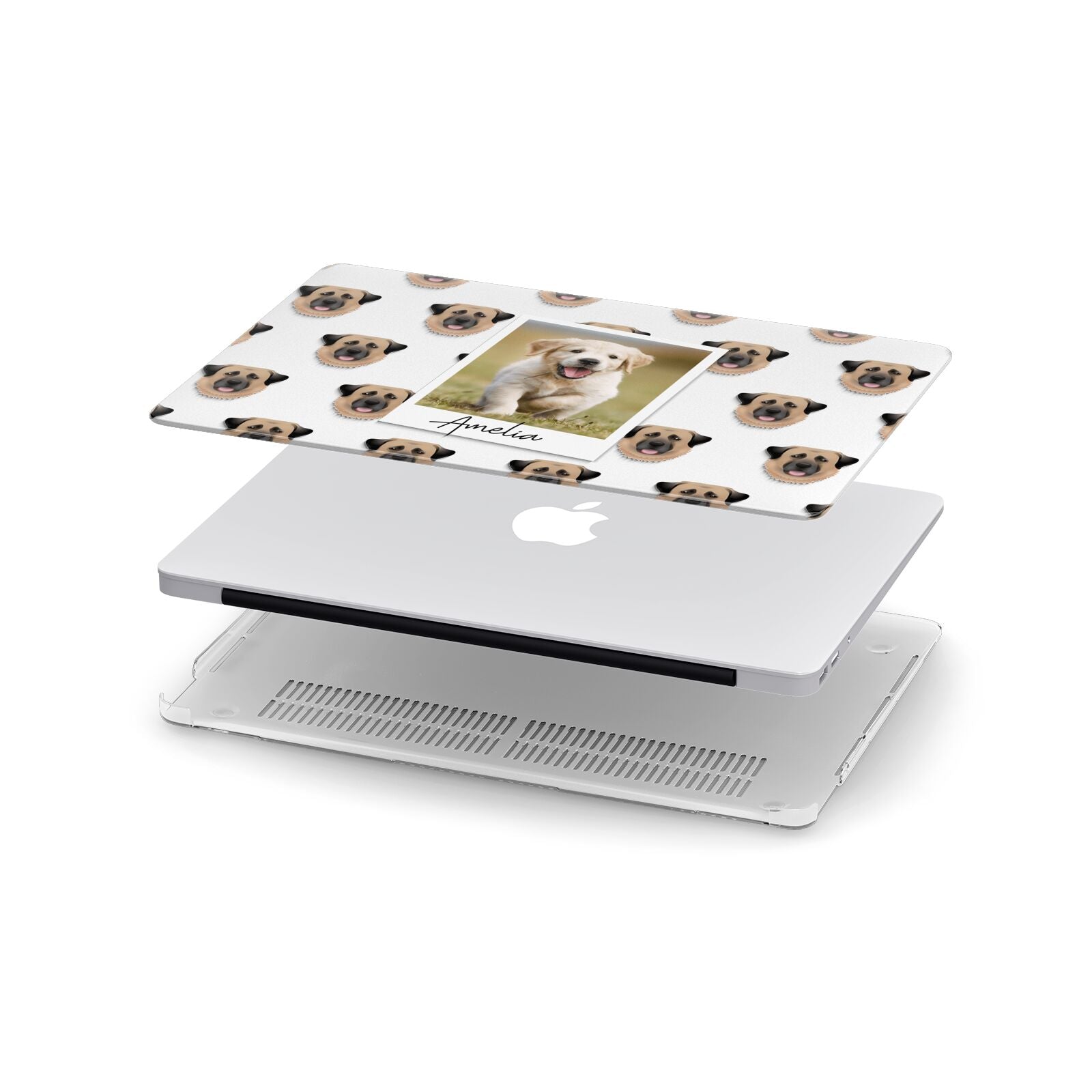 Personalised Dog Photo Apple MacBook Case in Detail