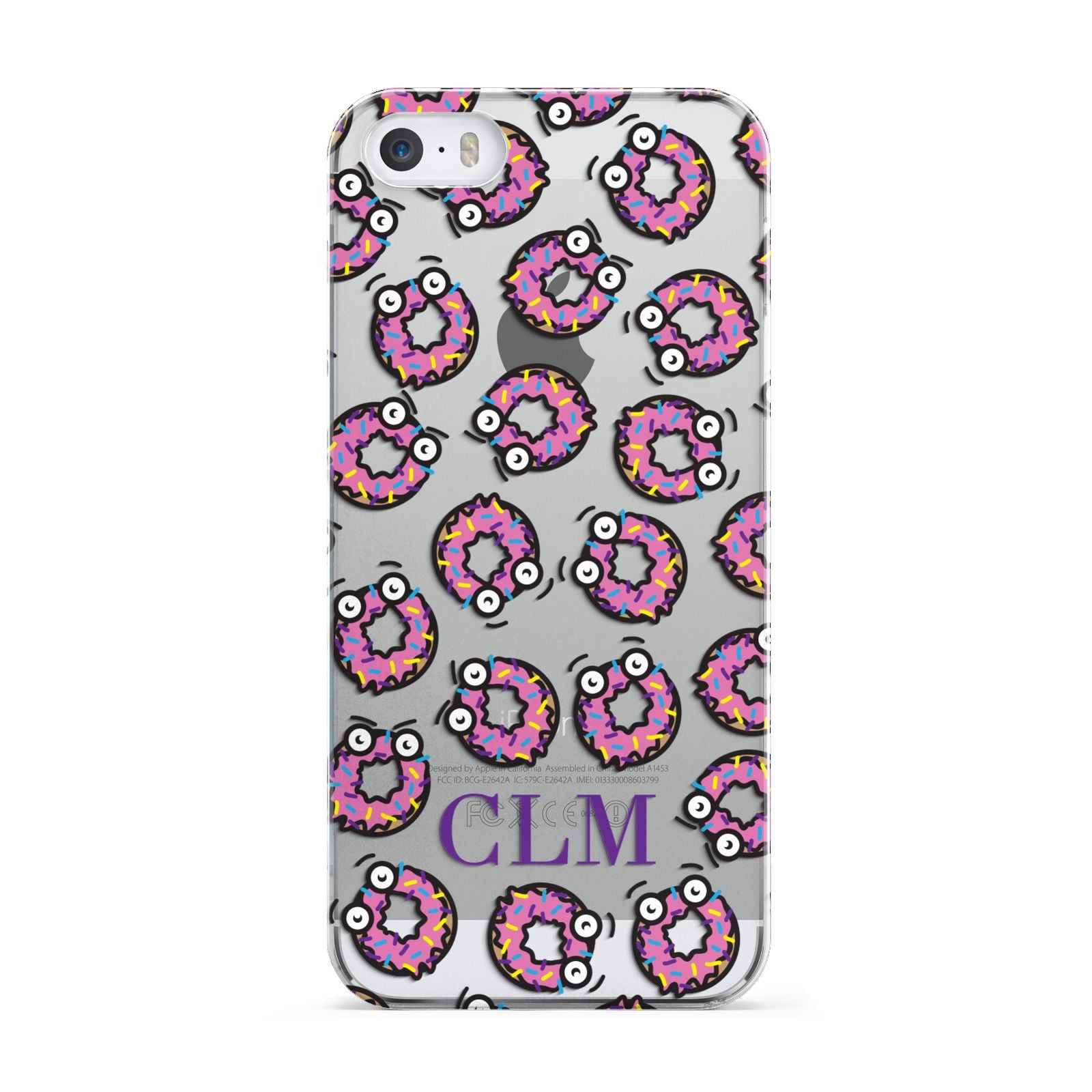 Personalised Donut Initials Apple iPhone 5 Case