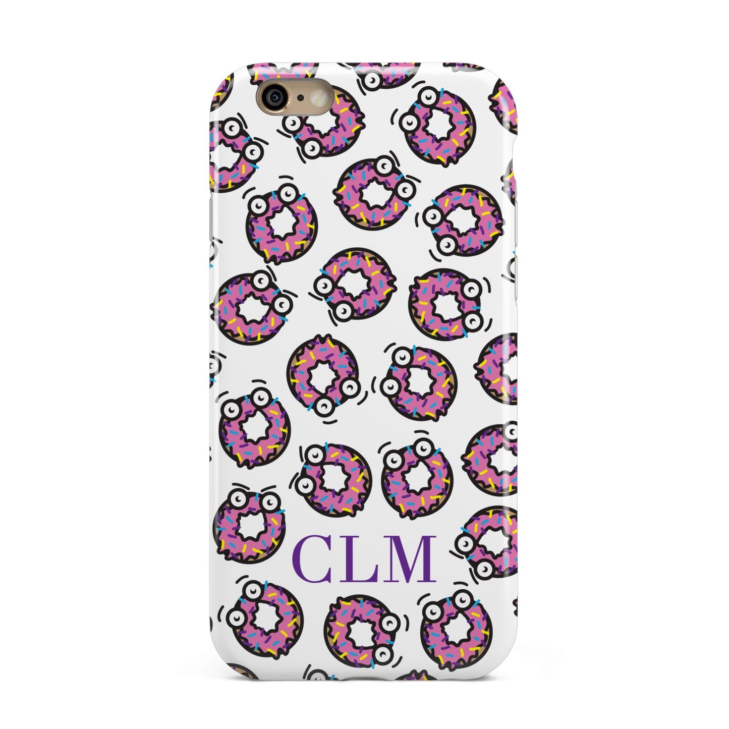 Personalised Donut Initials Apple iPhone 6 3D Tough Case