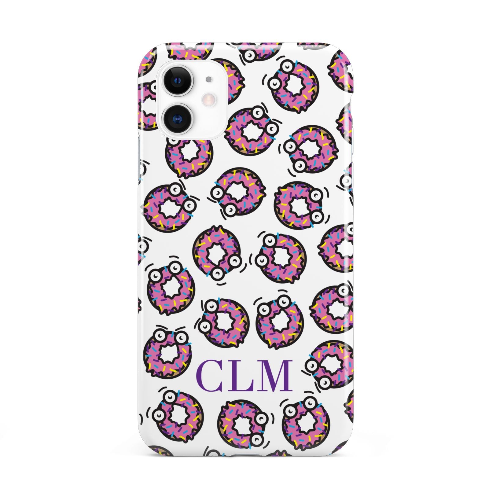 Personalised Donut Initials iPhone 11 3D Tough Case