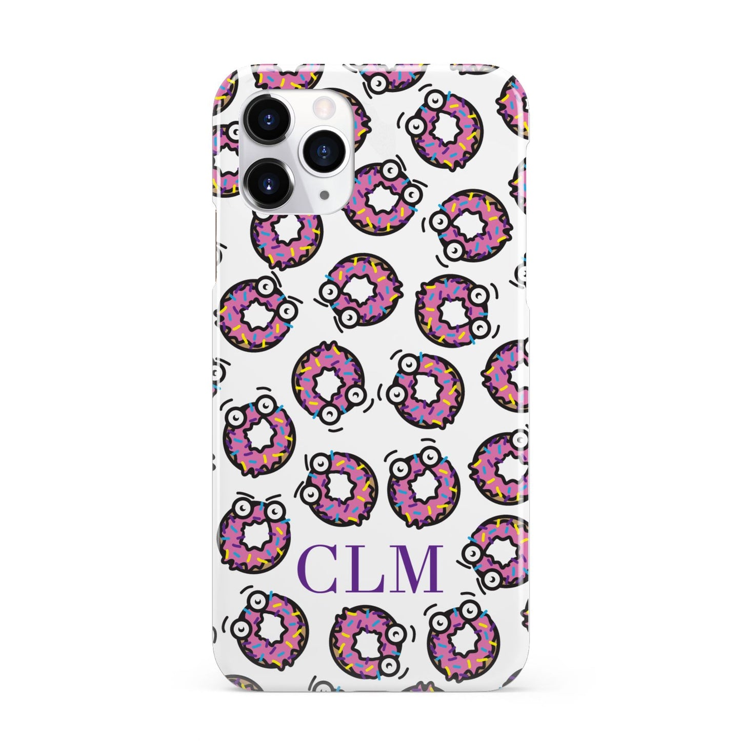 Personalised Donut Initials iPhone 11 Pro 3D Snap Case